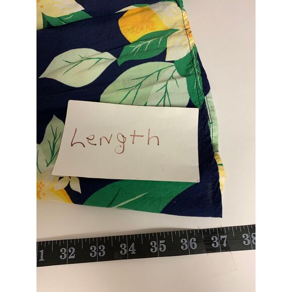 Old Navy Womens Dress Tropical Floral Resort Vacation Island Cruise Size L Mini - Picture 9 of 10